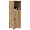 vidaXL Badezimmerschrank mit Speicher Artisan-Eiche 30 x 35 x 95 cm