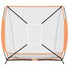 vidaXL Baseball-Übungsnetz Schwarz 180 x 59.5 x 152.5 cm Polyester