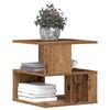 vidaXL Beistelltisch mit Regal Altholz 30 x 30 x 55 cm Holzwerkstoff
