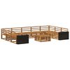 vidaXL Outdoor-Sofagarnitur 10 stk. Natur Massivholz Akazie