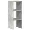 vidaXL B&uuml;cherregal Stapelbar Betongrau 30x30x80 cm Holzwerkstoff