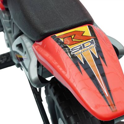 vidaXL Kindermotorrad Rot und Schwarz