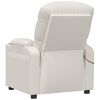 vidaXL Massagesessel Elektrisch Creme Kunstleder