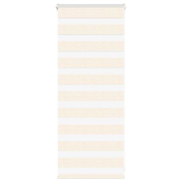 vidaXL Doppelrollo Marmorbeige 60x100 cm Stoffbreite 55,9 cm Polyester