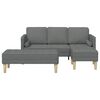 vidaXL Sofa Set mit Kissen 2 pcs Dunkelgrau Polyester