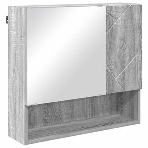 vidaXL Spiegelschrank Graues Sonoma 59 x 17 x 55 cm Holzwerkstoff
