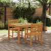 vidaXL Garten Essgruppe 3 pcs Braun Massivholz Akazie