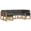 vidaXL Outdoor-Sofagarnitur 6 stk. Wei&szlig; und Anthrazit