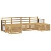 vidaXL Sofagarnituren 6 pcs Wei&szlig; Massivholz Akazie