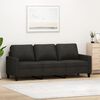 vidaXL 3-Sitzer-Sofa Schwarz 180 cm Stoff