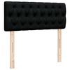 vidaXL Boxspringbett mit Matratze Schwarz 120x200 cm Stoff