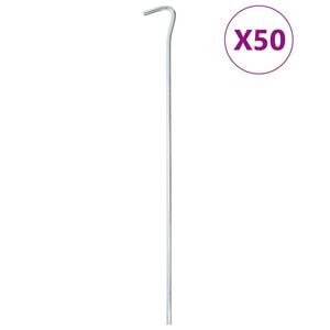 vidaXL Zeltheringe 50 Stk. 30 cm &Oslash;7 mm Verzinkter Stahl
