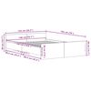 vidaXL Bettgestell ohne Matratze Schwarz Eichen-Optik 140x190 cm
