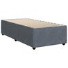 vidaXL Boxspringbett mit Matratze Dunkelgrau 90x190 cm Samt
