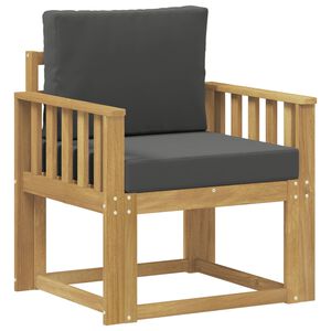 vidaXL 2 St&uuml;ck Outdoor-Sofagarnitur Polyester Wei&szlig; und Anthrazit