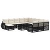 vidaXL Gartensofa-set 13 pcs Schwarz Poly-Rattan
