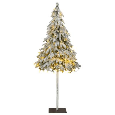 vidaXL Künstlicher Weihnachtsbaum mit 300 LEDs & Schnee 180 cm
