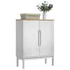 vidaXL Sideboard FLORO Wei&szlig; 70 x 30 x 70,5 cm Massivholz Kiefer
