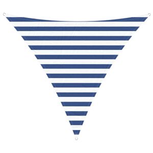 vidaXL Sonnensegel Blau und Wei&szlig; 2 x 2 x 2 m 100 % Polyester Oxford