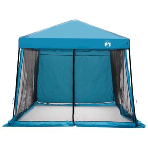 vidaXL Camping-Zelt-Set 2 stk. 6 Personen Blau Taffeta und Stoff