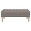vidaXL Bank mit Kissen Taupe 113 x 57 x 39 cm Stoff