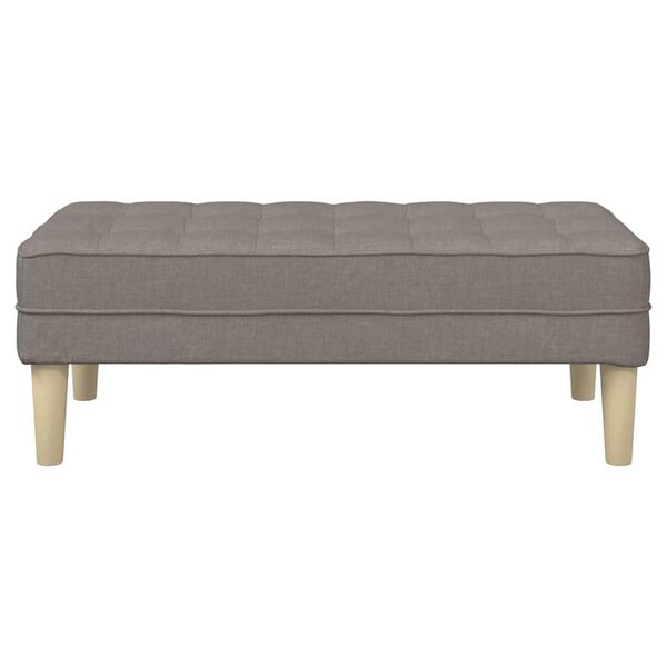 vidaXL Bank mit Kissen Taupe 113 x 57 x 39 cm Stoff