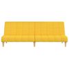 vidaXL Schlafsofa 2-Sitzer Gelb Stoff