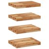 vidaXL Schweberegale 4 Stk. 40x30x4 cm Massivholz Akazie &Ouml;lbehandelt