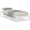 vidaXL Massivholzbett Extra Lang ohne Matratze Wei&szlig; 80x220 Kiefernholz