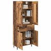 vidaXL Highboard mit Schubladen 2 pcs Altholz Holzwerkstoff