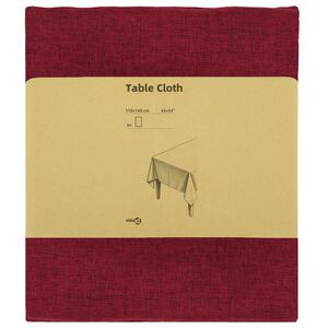 vidaXL Tischdecke 5 stk. Rechteckig Weinrot 110 x 140 cm