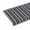 vidaXL Selbstklebende Treppenschoner 15 pcs Grau 65 x 21 x 4 cm