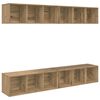 vidaXL TV-Schrankset 4 pcs Artisan-Eiche Holzwerkstoff