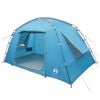 vidaXL H&uuml;tten-Zelt 4 Personen Blau Polyester