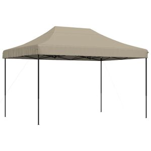 vidaXL Party-Zelt 279 x 410 x 315 cm Taupe Oxford-Stoff
