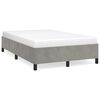 vidaXL Bettgestell ohne Matratze Hellgrau 120x190 cm Samt
