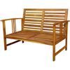 vidaXL 4-tlg. Garten-Lounge-Set mit Kissen Massivholz Akazie