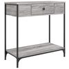 vidaXL Konsolentisch Grau Sonoma 75x34,5x75 cm Holzwerkstoff