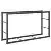 vidaXL Brennholzregal Schwarz 110x30x61 cm Stahl