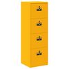 vidaXL Aktenschrank Senfgelb 45,5 x 42 x 139 cm Kaltgewalzter Stahl