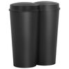 vidaXL Duo M&uuml;lleimer Schwarz 50 L