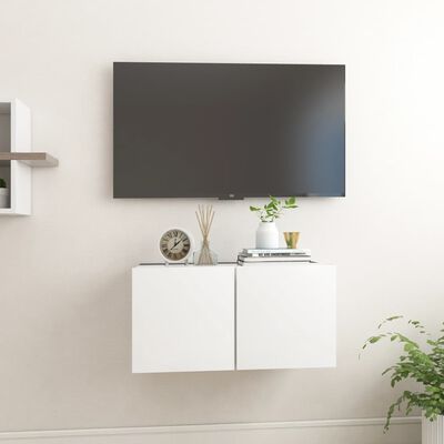 vidaXL TV-Hängeschrank Weiß 60x30x30 cm