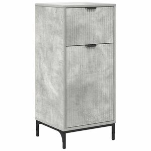 vidaXL Badezimmerschrank mit Schubladen Beton Grau 39,5 x 36 x 88 cm