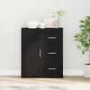 vidaXL Sideboard Schwarz Eichen-Optik 60 x 31 x 70 cm Holzwerkstoff