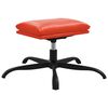 vidaXL Relaxsessel mit Hocker Rot Kunstleder
