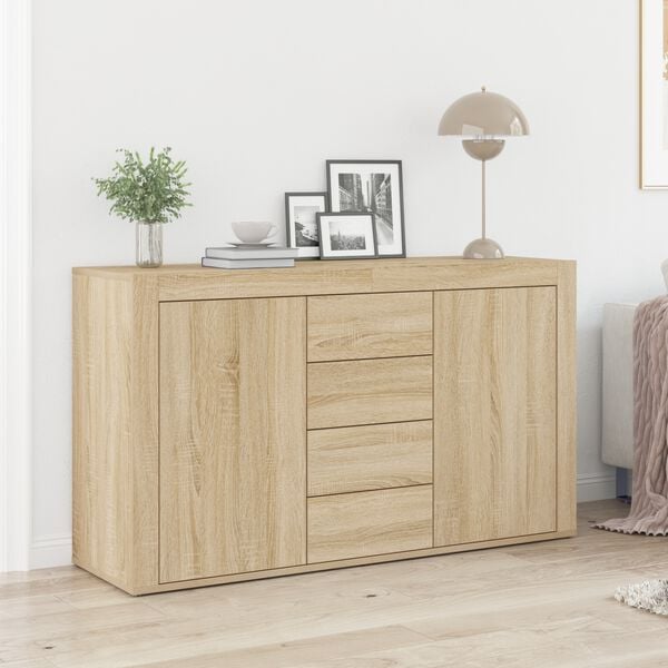 vidaXL Sideboard Sonoma-Eiche 120 x 36 x 69 cm Holzwerkstoff
