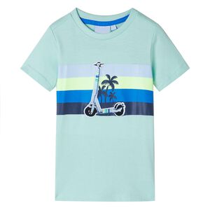 vidaXL Kinder-T-Shirt Helles Minzgr&uuml;n 140