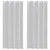 vidaXL Voile-Vorhang 2 Stk. Hellgrau 245 x 140 cm Polyester