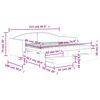 vidaXL Tagesbett Ausziehbar mit Schubladen Dunkelgrau 90x190 cm Stoff