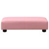 vidaXL Kindersofa mit Hocker Rosa Kunstleder